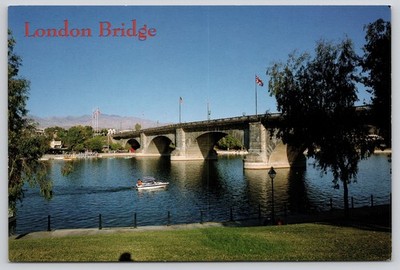 London Bridge Lake Havasu City Arizona Photochrome Postcard