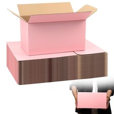 11x6x6 Pink Shipping Boxes, 30 Pack Mailing Boxes for Small Business, Corruga...