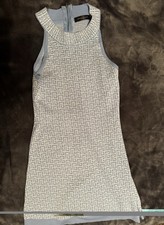Balmain Paris Knit Sleeveless Monogram Dress ...