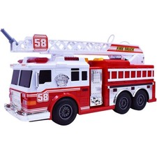 Vero Motorized Fire Truck Toy With Lights Sounds Water Pump Rotating Ladder 58 Vero Motorized Fire Truck Toy With Lights Sounds Water Pump Rotating Ladder 58