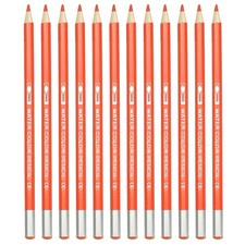 12Pcs Watercolor Pencil for Coloring, Drawing, Painting, Orange Red
