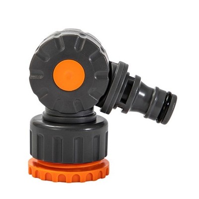 Double 6 Point Thread ABS Plastic Rotating Spout Adapter Switches Valves Fitting