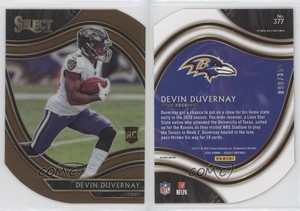 2020 Select Field Level Copper Prizm Die-Cut /355 Devin Duvernay #377 Rookie RC