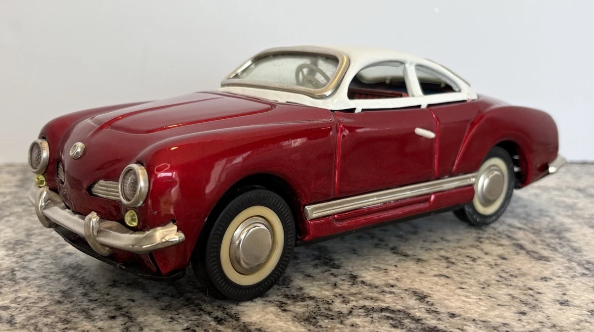 Voiture Ancienne JOYAX Volkswagen Coccinelle – Jouet En Tôle à Friction (TRES BON ETAT)