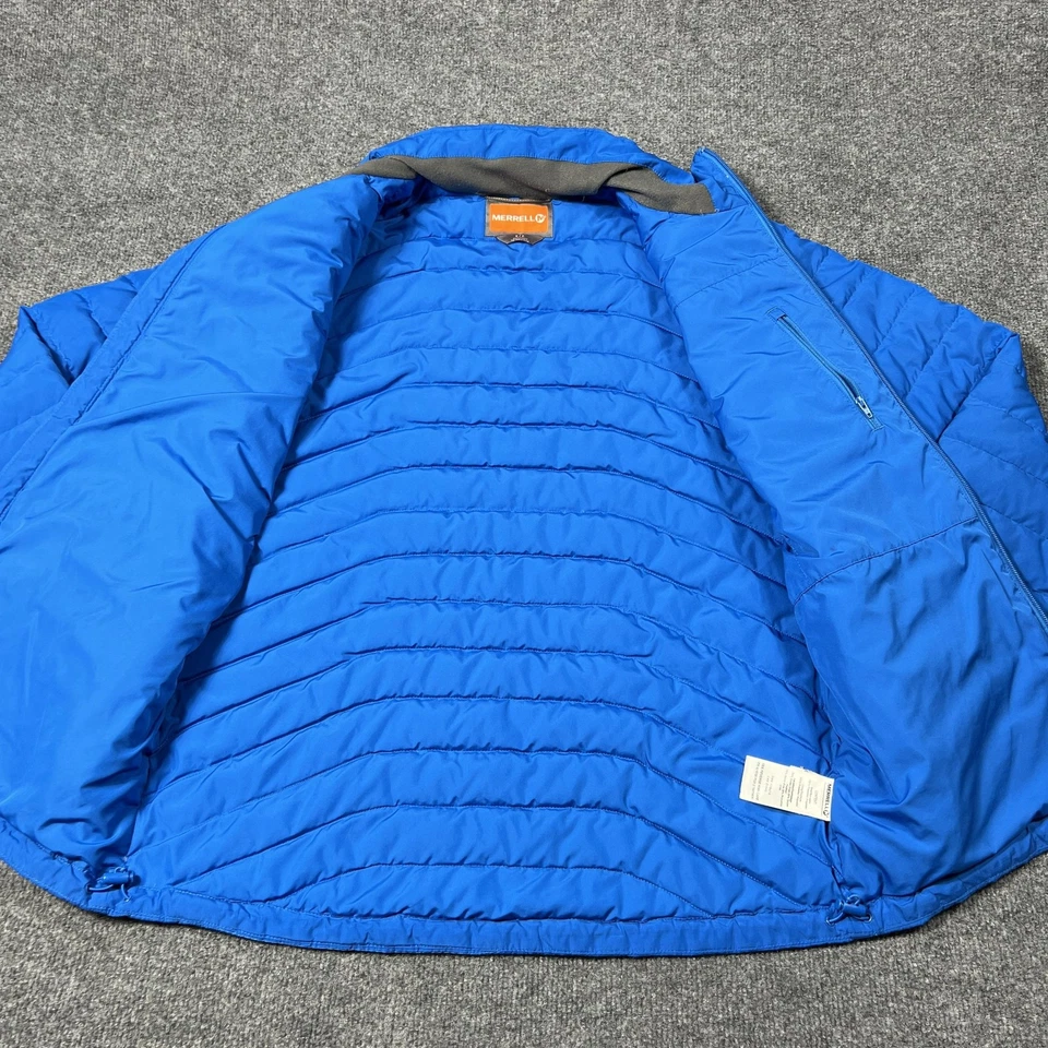Merrell Jacket Mens Small Blue Insulated Puffer Quilted Full Zip Zip Pockets - Image 4 of 4