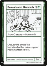 x1 Domesticated Mammoth - Mystery Booster - Convention Edition Playtest Cards -