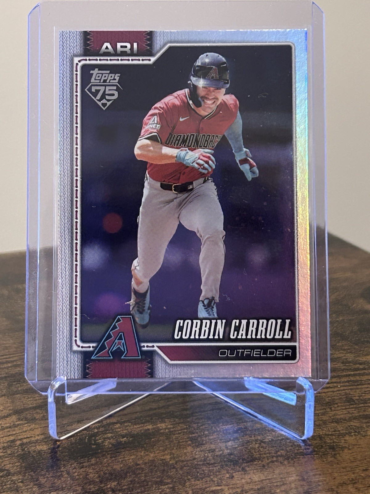 Topps 2026 75 & Chrome 75 Corbin Carroll Arizona Diamondbacks 2 Card Lot