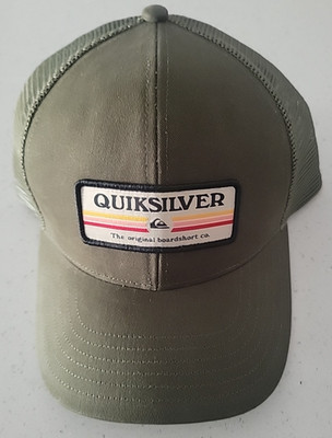 New Quiksilver The Original Boardshort Co. Grape Leaf Mesh Trucker Snapback Hat