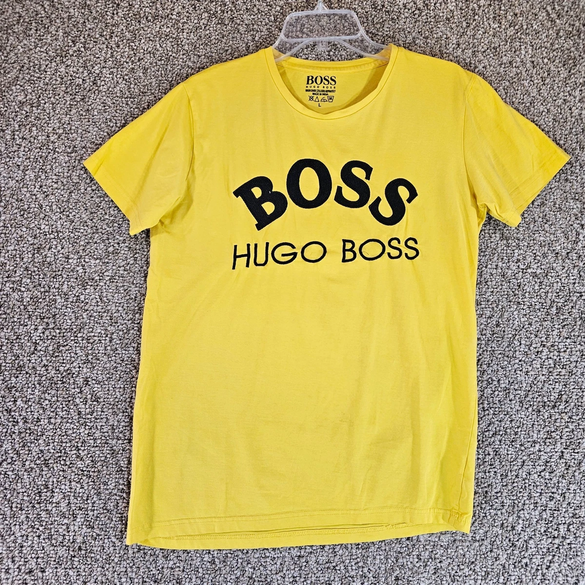 HUGO BOSS Yellow T-Shirts for Men for sale | eBay