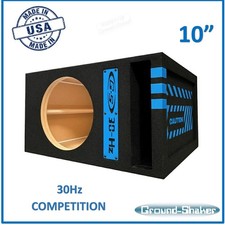 10" Sub Box Ported / Vented Single Subwoofer Enclosure Car Audio Enclosure BLUE