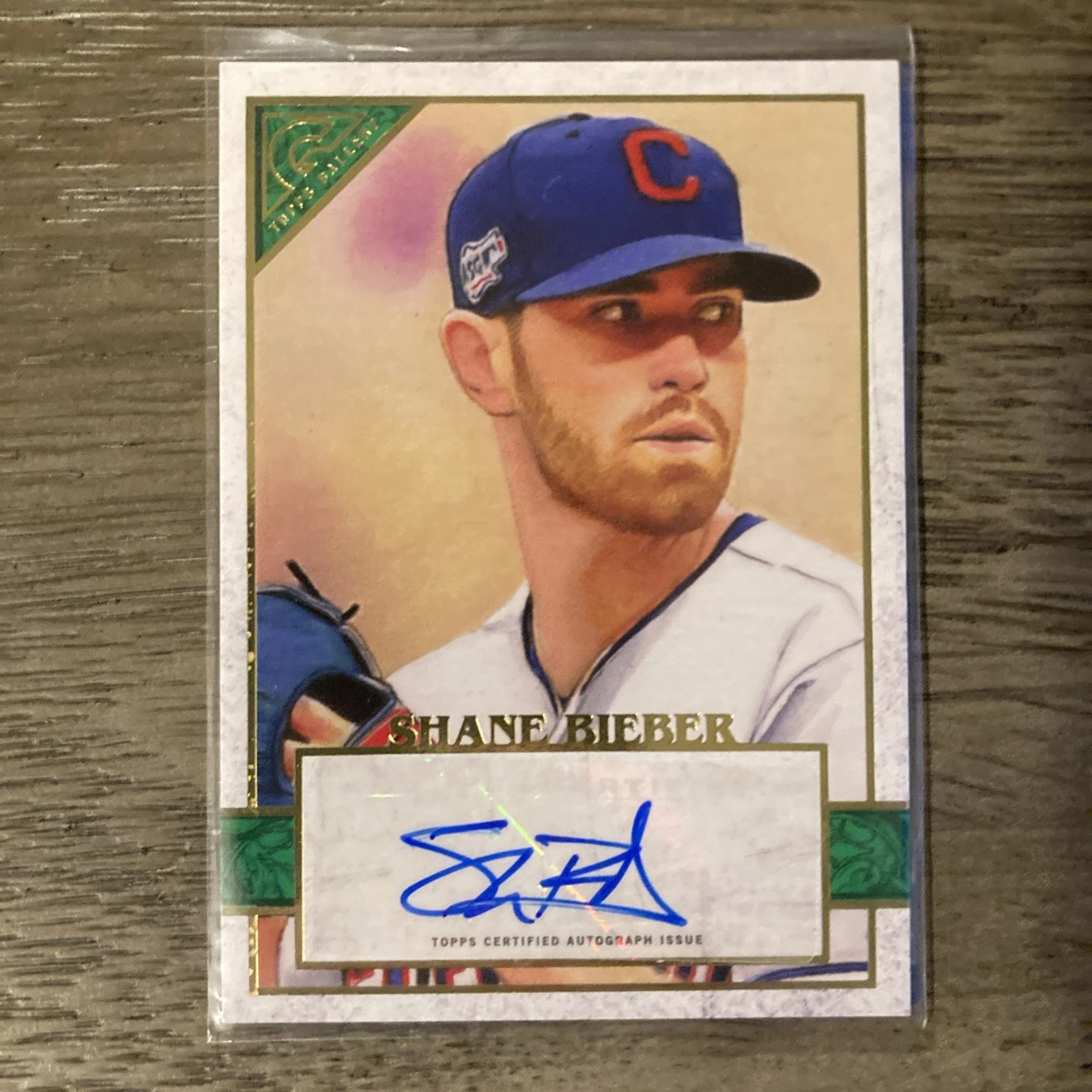Shane Bieber trading card