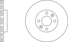 Vented Brake Discs and Pads Front Proformer PBD8441+PBP7611 fits NISSAN MICRA