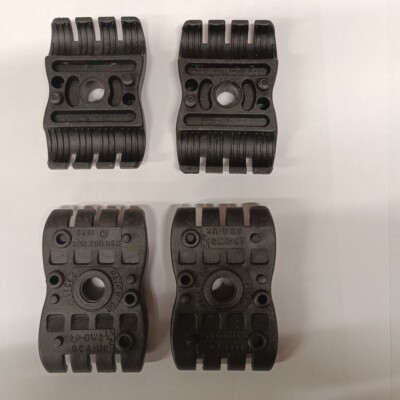 6x Polypropylen GCA 2P-DW2-1/2 doppelte schwarze Klemme passend für 1/2'' Kabel Koax 