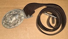 1955 Buffalo Bill Jr. TV Show Belt W/Buckle, Milky Way premium