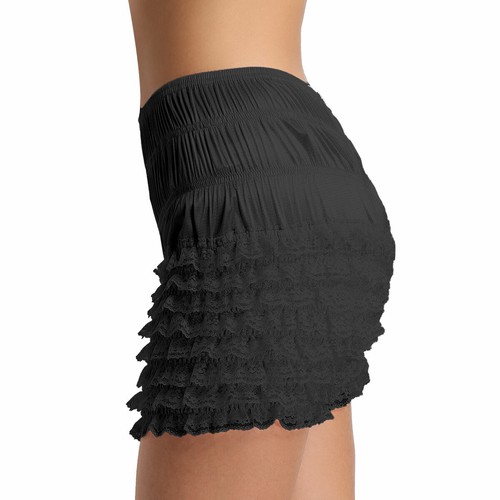 Womens Tiered Ruffle Lace Bloomers Panties Pettipants Boyshorts Rhumba Shorts - Picture 16 of 54