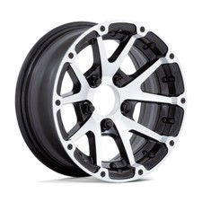 (1) 14x6 -6 Helo HE826 5x4.5 Matte Black Mach...