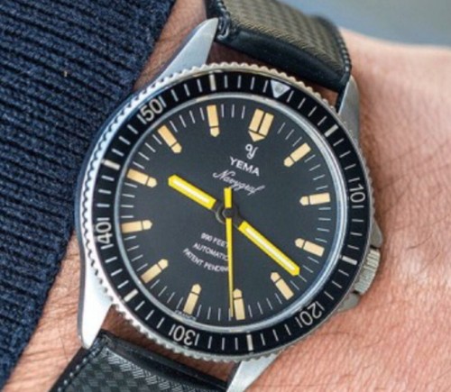 NOS JEU AIGUILLE HEURE, MINUTE, SECONDE MONTRE YEMA NAVYGRAF @ HANDS @ NOS - Picture 6 of 6