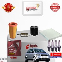 Inspektionskit Filter ÖL Kerzen Audi A2 1.4 55KW 75CV Von 2005->