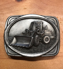 VINTAGE TONKIN INC. FRONT LOADER TRUCK BELT BUCKLE MADE IN U.S.A.
