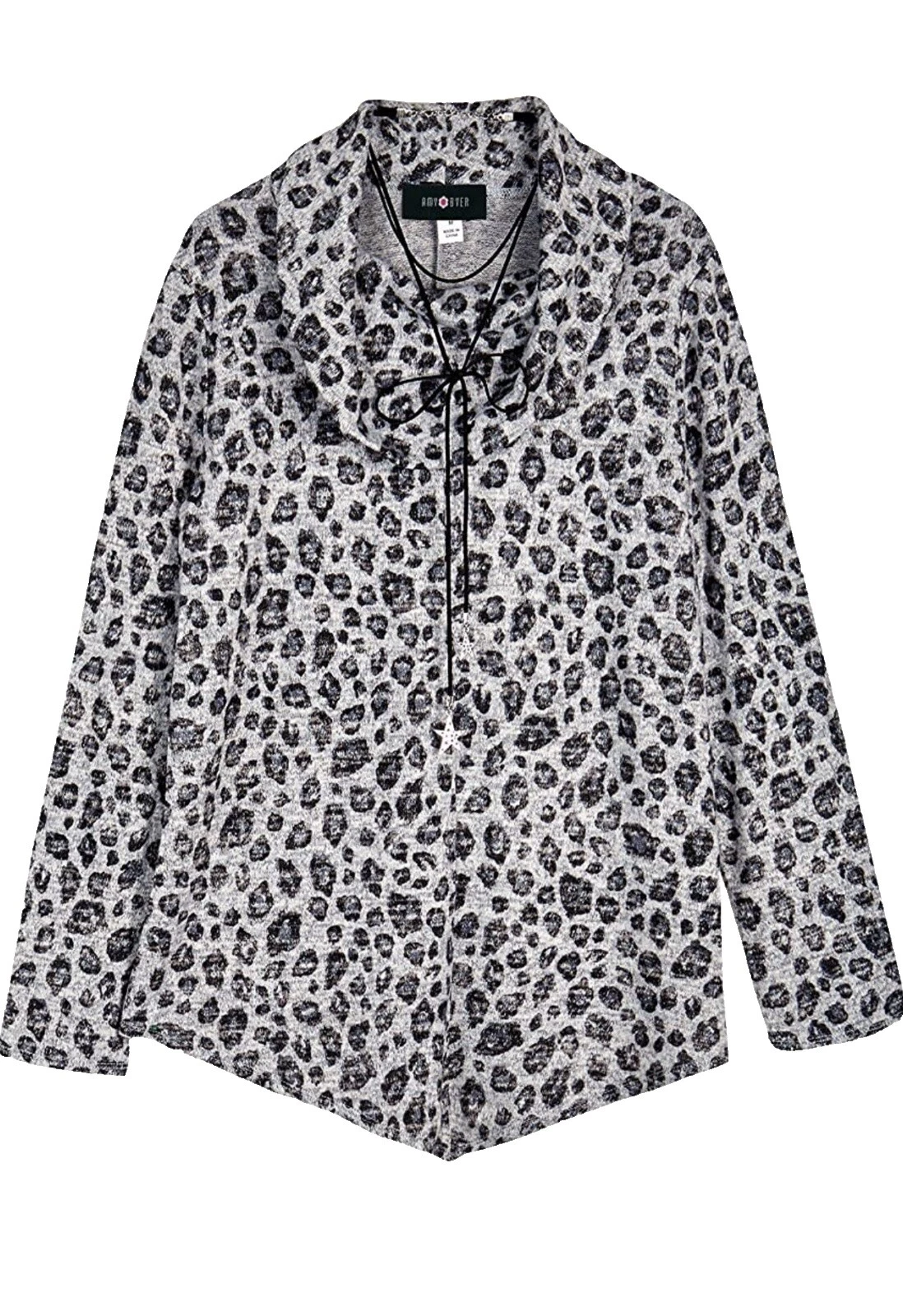 Polyester Animal Print Regular Size Sweaters for Women