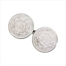 GENUINE U.S. COAST GUARD AUXILIARY BUTTONS: 2/28 LIGNE LINKED