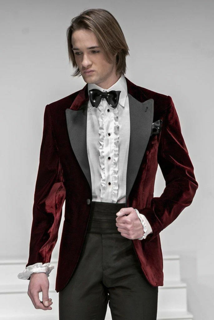 Red jacket hotsell black lapel