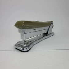 Vintage Aceliner Model No. 502 Desktop Stapler Chrome ACE Fastener USA