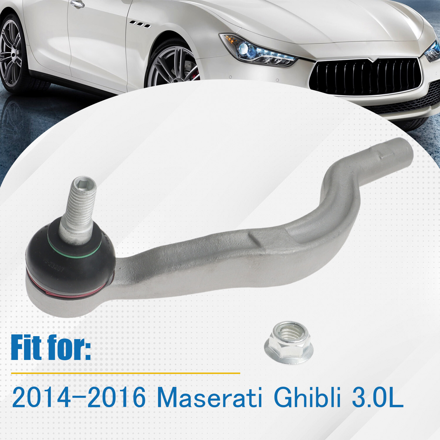 Outer Tie Rod End Right Passenger Side for 2014-2016 Maserati Ghibli 3.0L