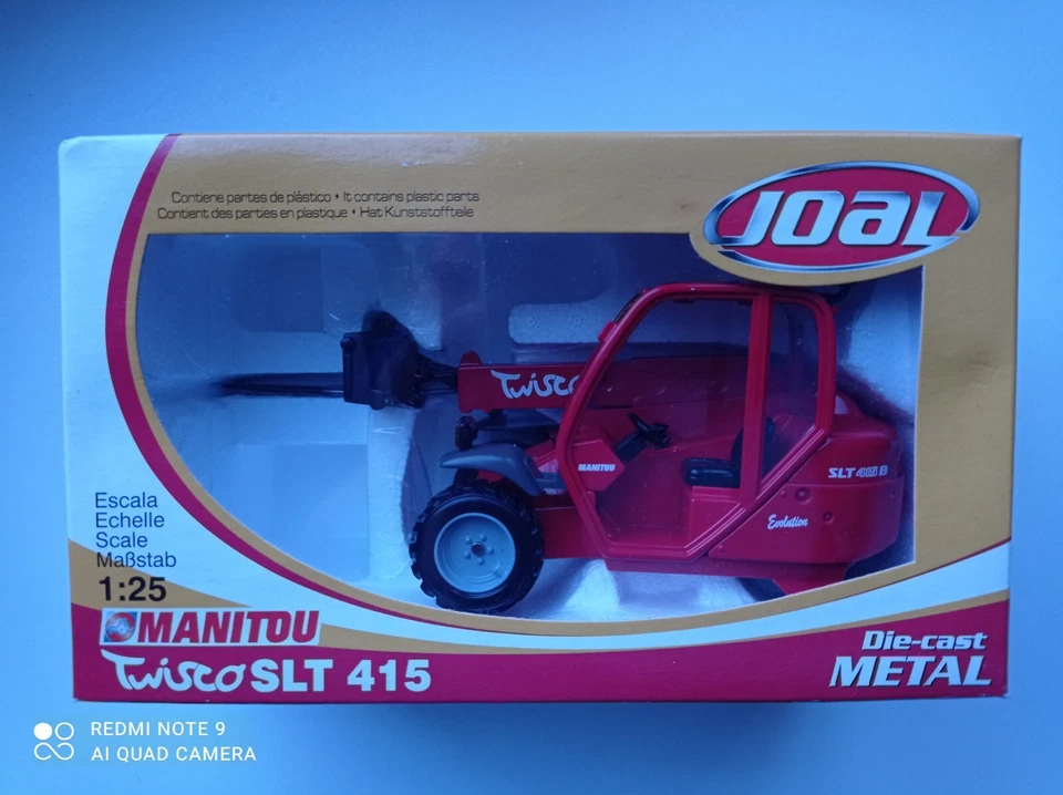 MANITOU avec fourche TWISCO  SLT 425 -  JOAL réf 224 -  échelle 1/25 - Photo 1/4
