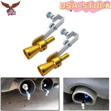 2x Turbo Sound Noise Whistle, Simulator  Exhaust Pipe Booster Muffler Simulator