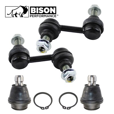 Bison Performance 4pc Front Sway Bar Link & Lower Ball Joint Kit For QX56 Titan