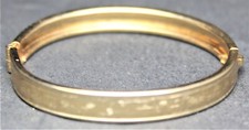 Child's 6mm Gold-Plated Hinged Bangle Bracelet - Vintage