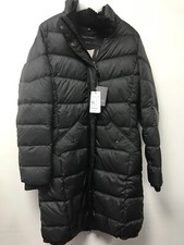 Marco Polo Women's Longline Down Puffer Coat Black Size 10 Bnwt