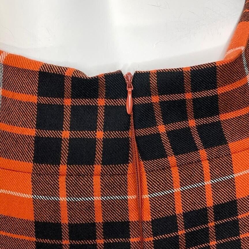 VIVIENNE WESTWOOD Anglomania Wool Pin Tuck Orange & Black VIVIENNE WESTWOOD Anglomania Wool Pin Tuck Orange & Black