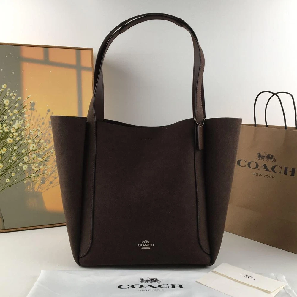 COACH Hadley Tote Bag Suede CV998 Espresso Outlet