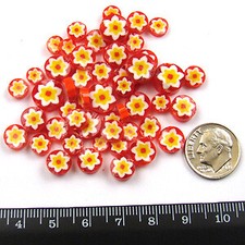 Cape Jasmine Murrine 6103 Millefiori COE 90 Glacial Art Glass Fusing Supplies