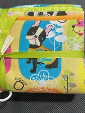 Creative Cuts Stax Fabric Quarters 5 Piece 18"x21" Cotton Dogs Print