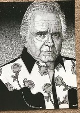 JOHNNY CASH - 2002 Full page UK magazine poster