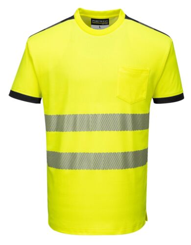 Portwest T181 Hi Vis T-shirt de sécurité léger réfléchissant à manches courtes - Photo 17 sur 19