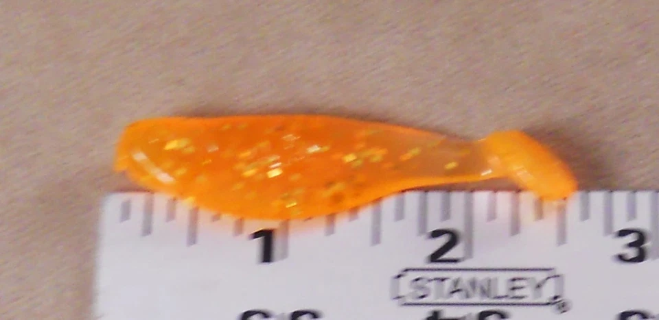 Рыболовная приманка для судака 3 дюйма Оригинальный Mister Twister 1 упаковка. Хвосты Sassy Shad из 10 штук - Изображение 2 из 3