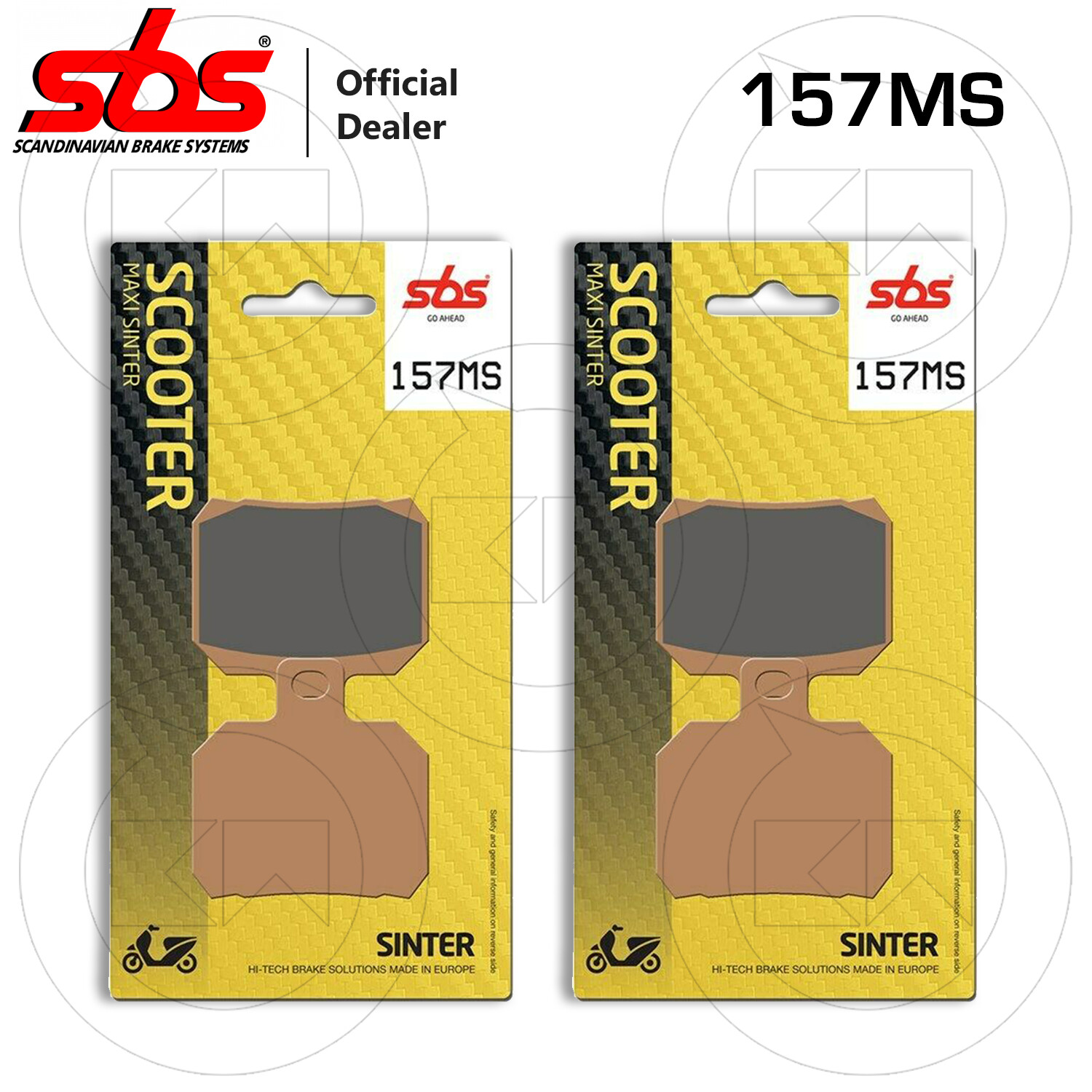 2 Paare BremsbelÄGe Sinter Sbs 157MS Piaggio X9 200-image