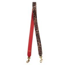 DOLCE & GABBANA Leopard Leather Bag Strap Han...