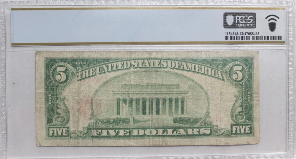 1929 $5 CHESHIRE NB  KEENE, NH LOW SERIAL #17 SCARE LOCATION PCGS 12 FINE - Image 2 of 4