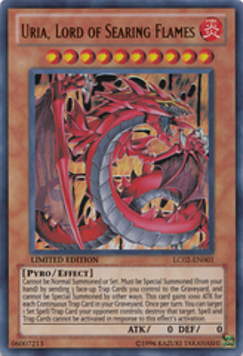 Uria, Lord of Searing Flames LC02-EN001 Limited yugioh Legendary