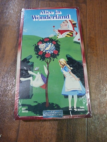 VHS Alice In Wonderland Vintage Cartoon Starmaker 1989 Brand New Sealed - Picture 2 of 6