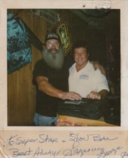 Gorgeous George Jr Signed Polaroid Photo Pro Wrestling NWA WWE Bill Dunee