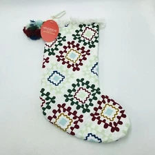 Opalhouse Jungalow Stocking Colorful Geometric Fringe Boho Christmas