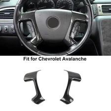 ⭕Carbon Fiber Steering Wheel Trim Overlay Cover Shell For Suburban Tahoe 2007-13