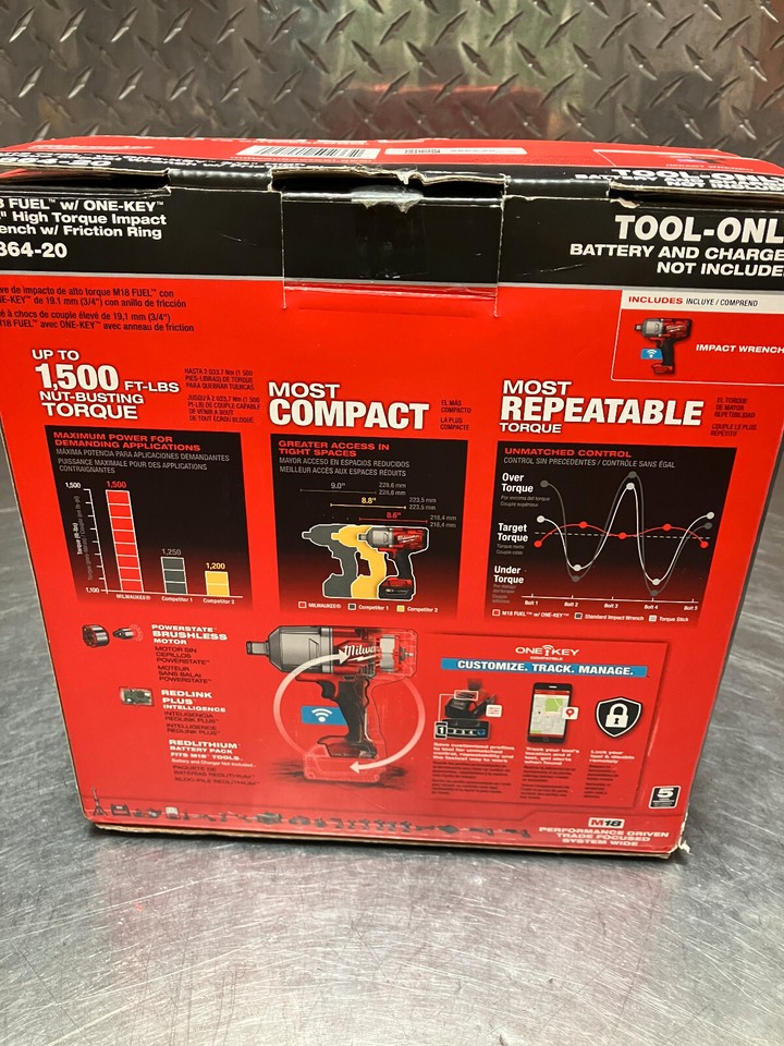 MILWAUKEE TOOLS 286420 IMPACT WRENCH 786301951752 eBay