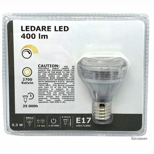 IKEA LEDARE LED bulb E17 reflector R14 400 lm, warm dimming 2700 K 5.3 W NEW eBay